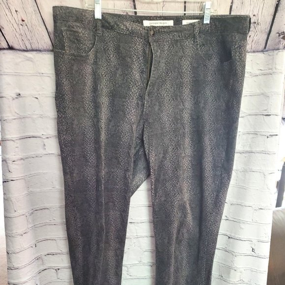 Jones New York Lexington Animal Print Jeans - Picture 1 of 4